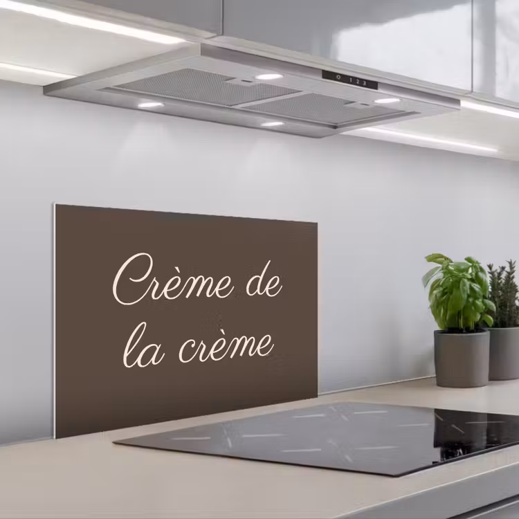 Creme de la creme keuken achterwand spatscherm klein -3d_schuin