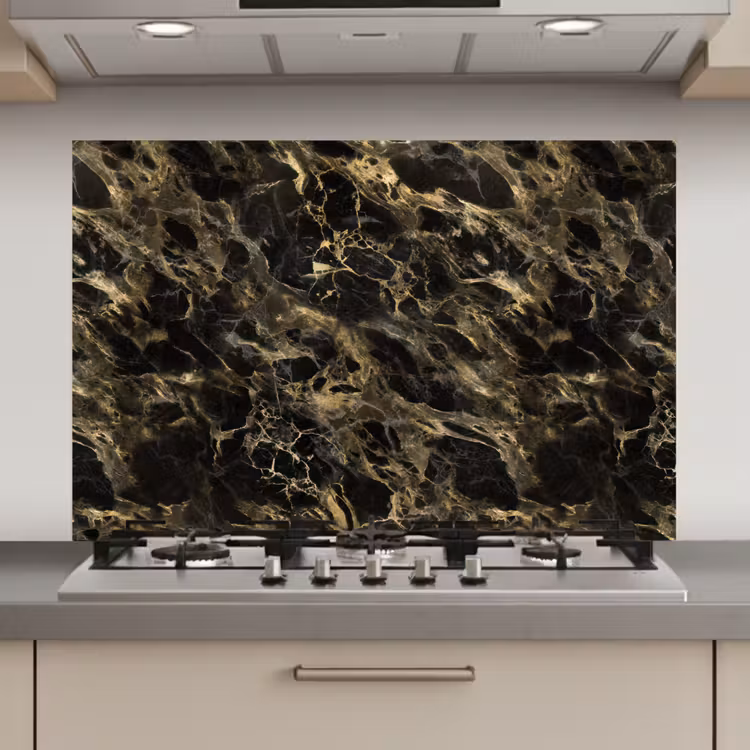 Kristal - Goud - Zwart - Marmer keuken achterwand spatscherm klein 900 -3d_website