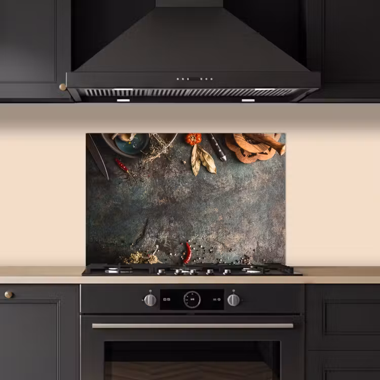 Culinaire Kunstenaarspalet keuken achterwand spatscherm klein -sfeer1