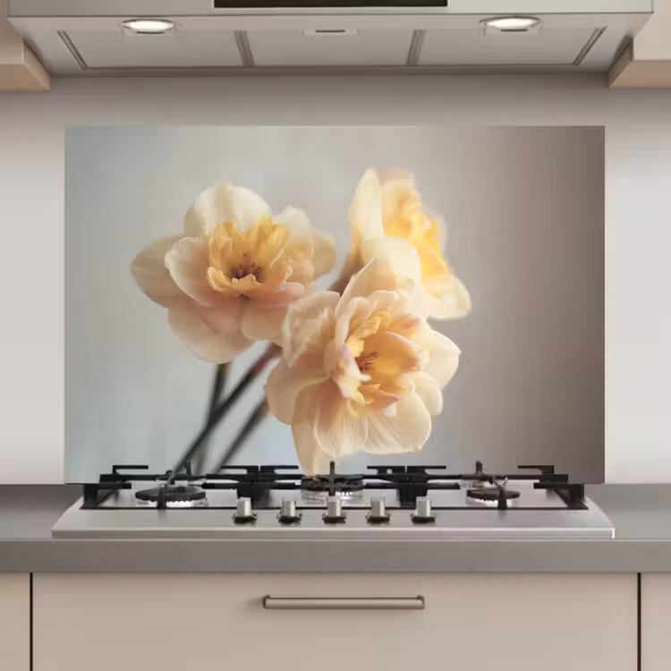 Narcissen - Geel - Bloemblaadjes keuken achterwand spatscherm klein -3d_website