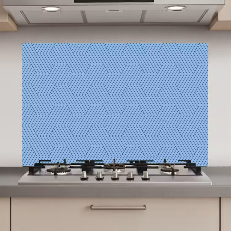 Donkerblauw - Patroon - Lijnen keuken achterwand spatscherm klein 900 -3d_website