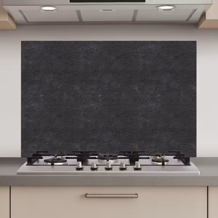 Donkergrijs - Asfaltstructuur - Ruw keuken achterwand spatscherm klein 900 -3d_website