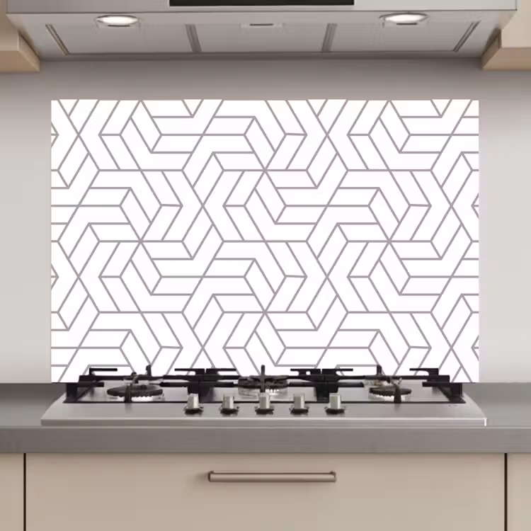 Design - Geometrie - Patroon keuken achterwand spatscherm klein 900 -3d_website