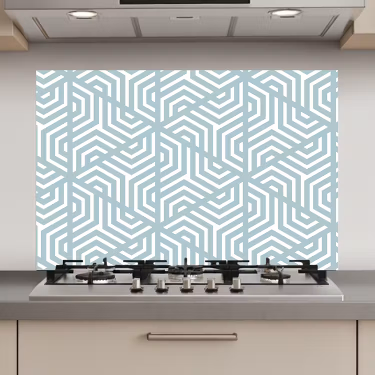 Design - Geometrie - Patroon - Driehoek keuken achterwand spatscherm klein 900 -3d_website
