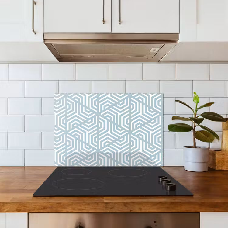 Design - Geometrie - Patroon - Driehoek keuken achterwand spatscherm klein 900 -sfeer2