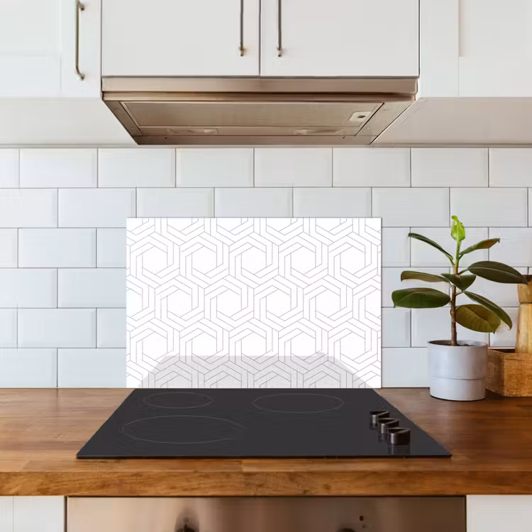 Design - Geometrie - Patronen - Abstract keuken achterwand spatscherm klein 900 -sfeer2