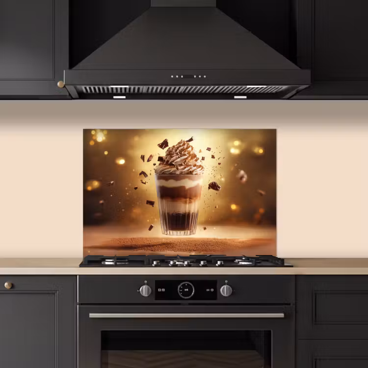 Dessert - Chocolade - Zoet - Eten keuken achterwand spatscherm klein -sfeer1