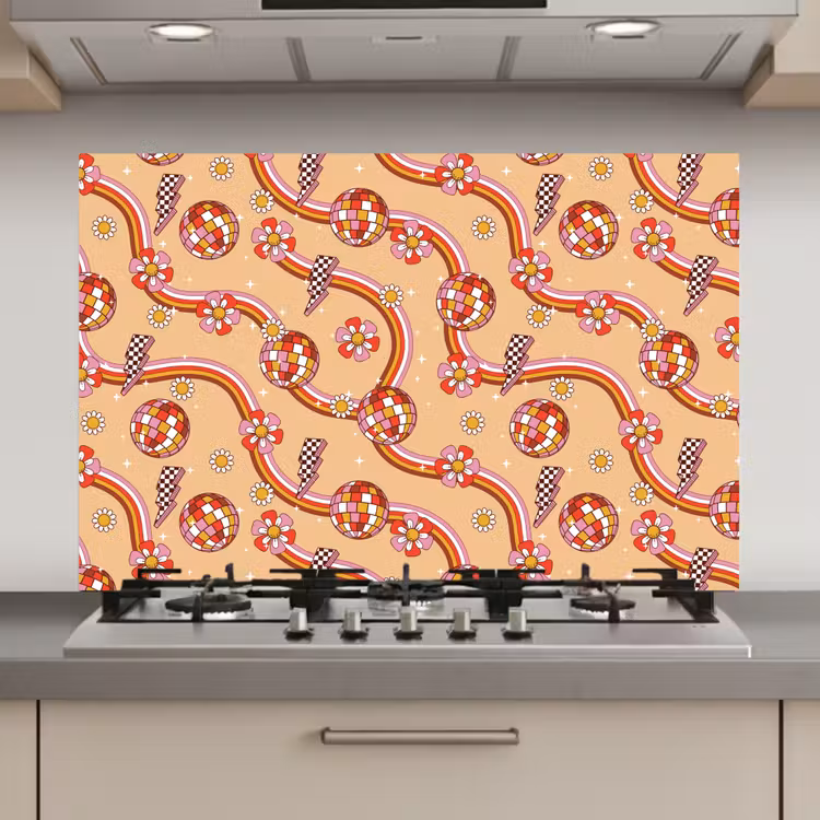 Disco - Patroon - Lijnen keuken achterwand spatscherm klein 900 -3d_website