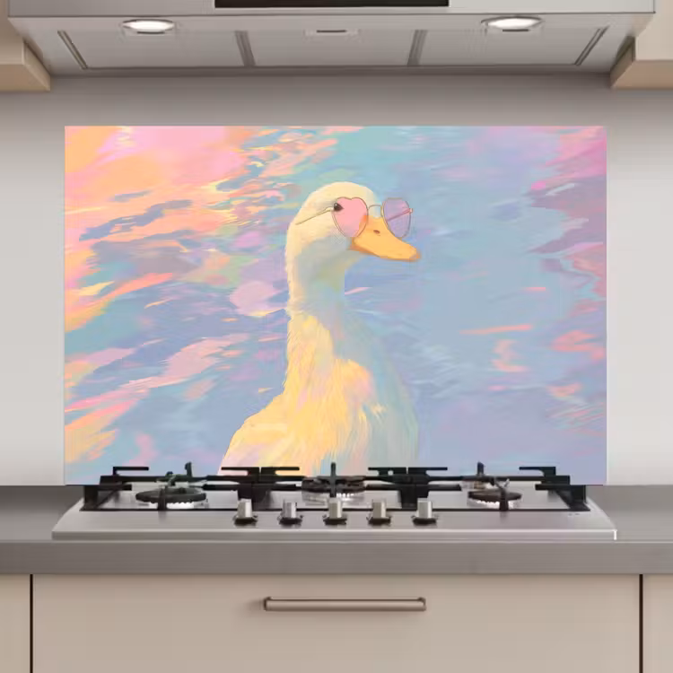 Eend - Zonnebril - Water keuken achterwand spatscherm klein -3d_website