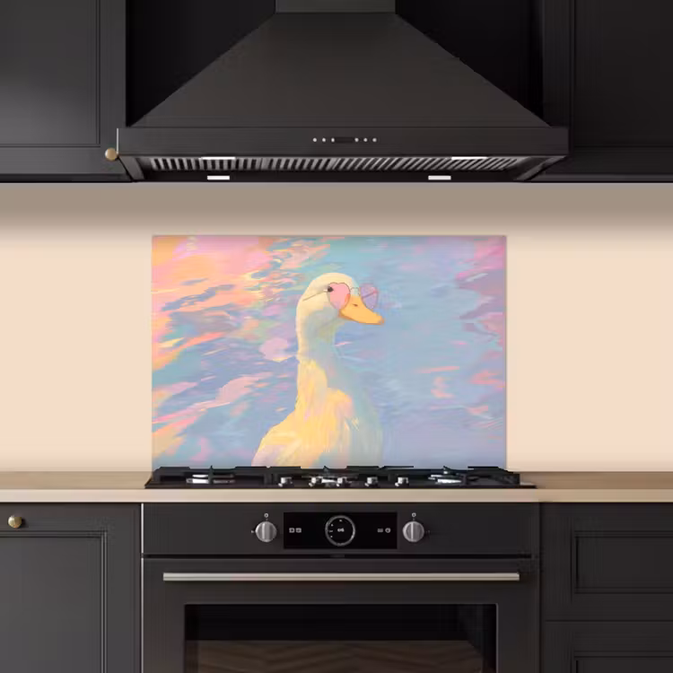 Eend - Zonnebril - Water keuken achterwand spatscherm klein -sfeer1