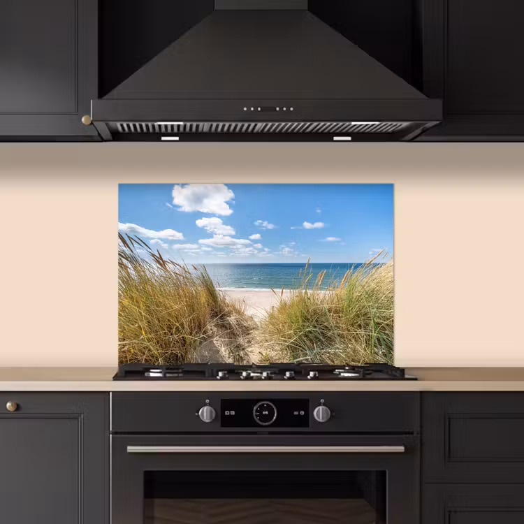 Duin - Gras - Zee - Strand keuken achterwand spatscherm klein -sfeer1