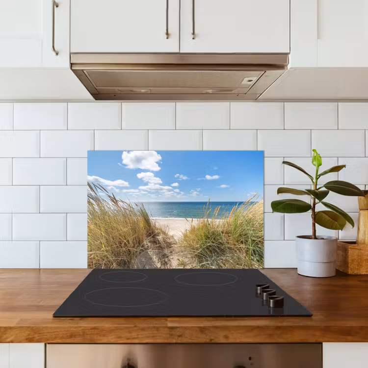 Duin - Gras - Zee - Strand keuken achterwand spatscherm klein -sfeer2