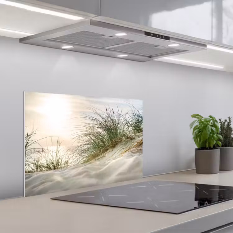 Duin - Waddeneilanden - Water keuken achterwand spatscherm klein -3d_schuin