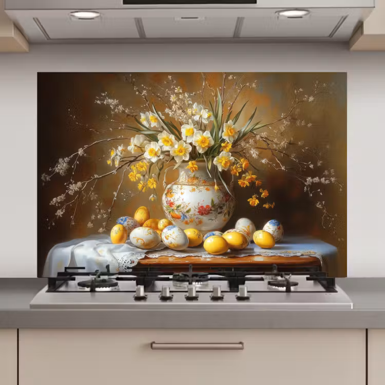 Paaseieren - Stilleven - Vaas keuken achterwand spatscherm klein -3d_website