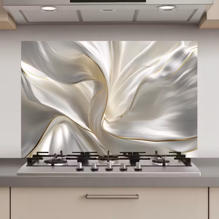 Stof - Plooien - Goud keuken achterwand spatscherm klein -3d_website