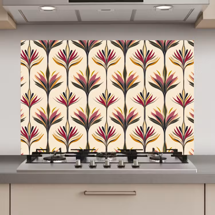 Waaier - Motief - Kleurrijk keuken achterwand spatscherm klein 900 -3d_website