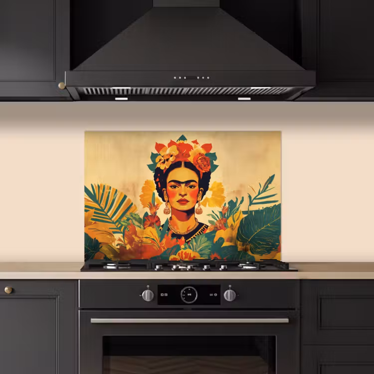 Vrouwelijk - Bloemen - Sieraden keuken achterwand spatscherm klein -sfeer1