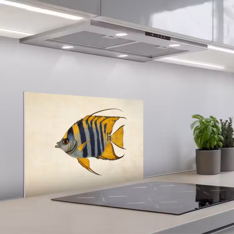 Vis - Sierlijk - Vinnen - Illustratie keuken achterwand spatscherm klein -3d_schuin