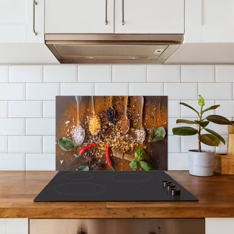 Smaakexplosie in Lepels keuken achterwand spatscherm klein -sfeer2