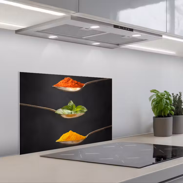Zwevende Smaakaccenten keuken achterwand spatscherm klein -3d_schuin
