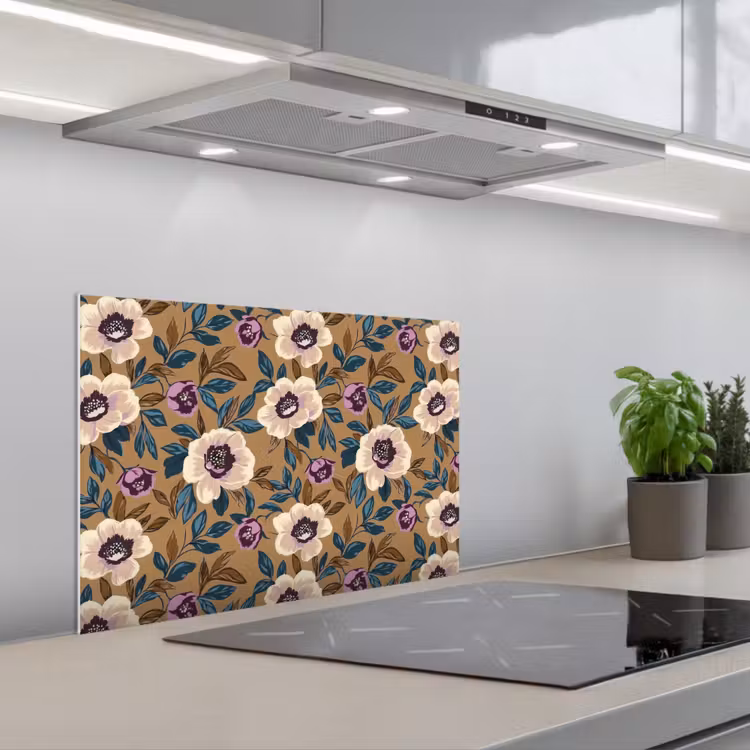 Floraal - Stilleven - Kleurrijk keuken achterwand spatscherm klein 900 -3d_schuin