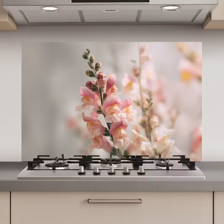Bloem - Leeuwenbek - Roze - Stengel keuken achterwand spatscherm klein -3d_website