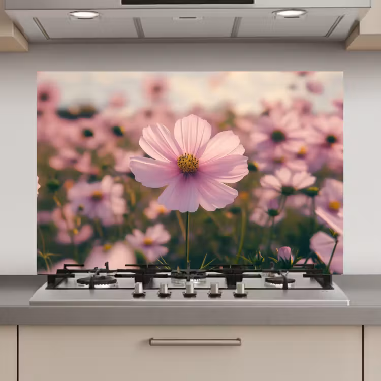 Bloemen - Paars - Wazig keuken achterwand spatscherm klein -3d_website