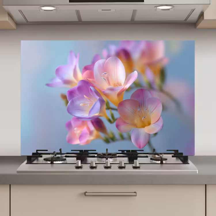 Bloemen - Paars - Overloop - Meeldraden keuken achterwand spatscherm klein -3d_website