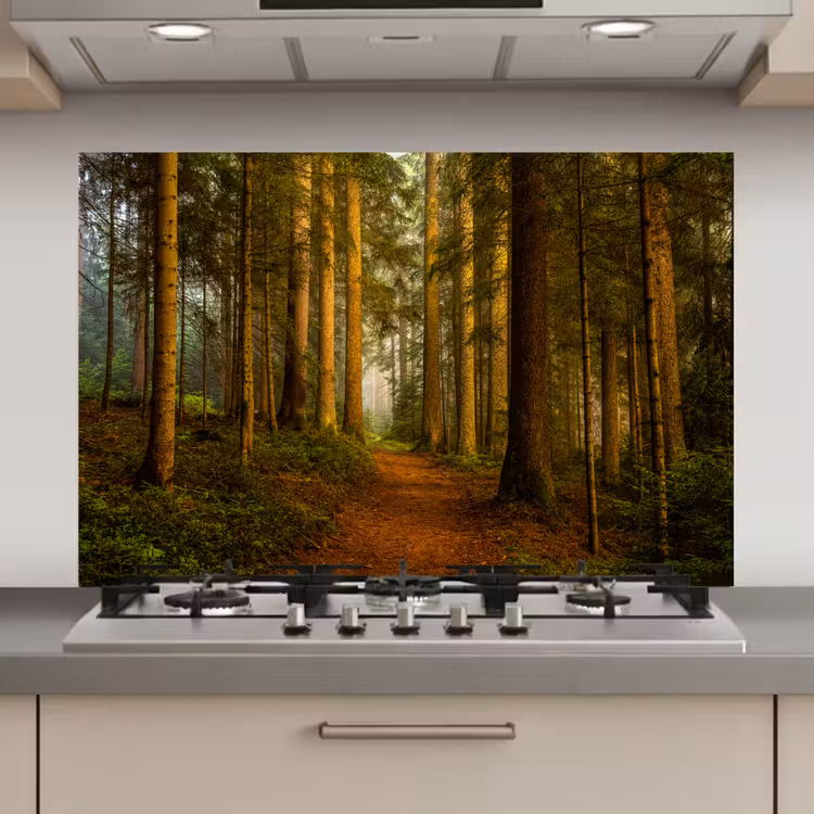 Bos - Natuur - Bomen - Landschap - Bladeren keuken achterwand spatscherm klein -3d_website