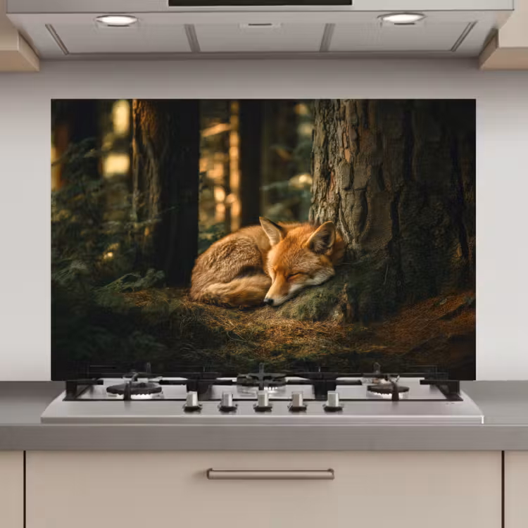 Vos - Bos - Slapen keuken achterwand spatscherm klein -3d_website