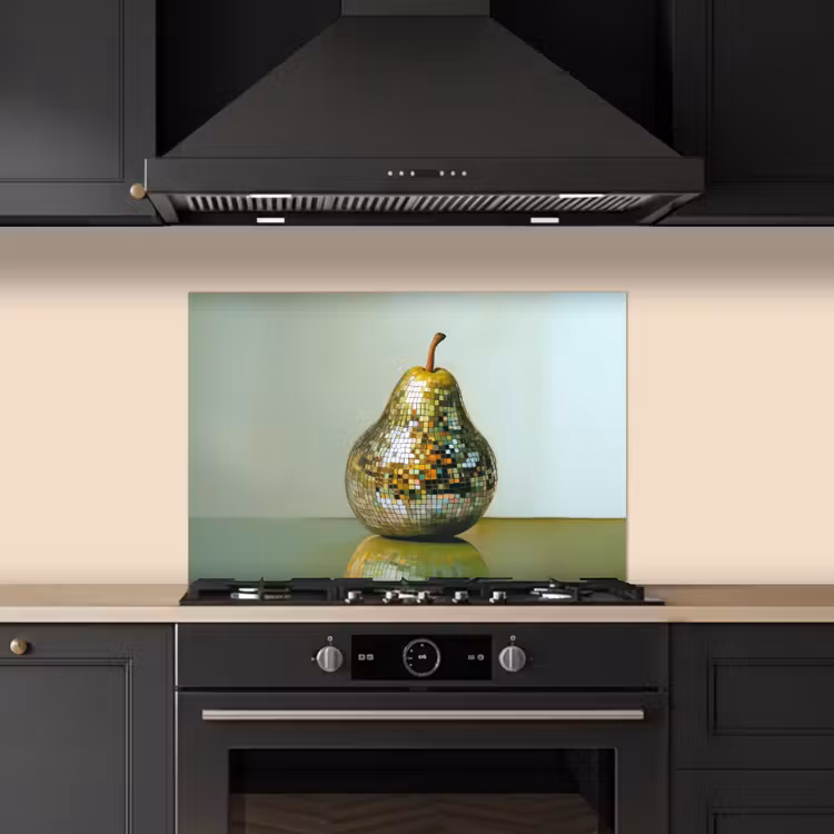 Fruit - Disco - Art - Glitter keuken achterwand spatscherm klein -sfeer1