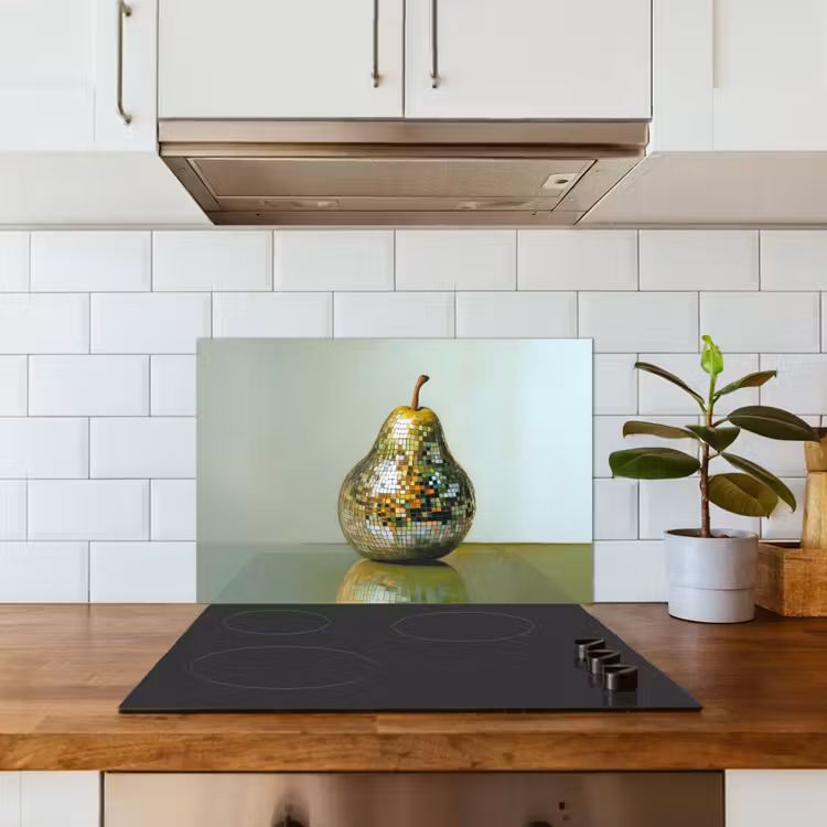 Fruit - Disco - Art - Glitter keuken achterwand spatscherm klein -sfeer2
