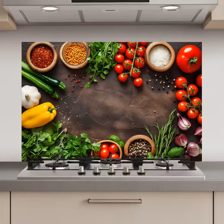 Tuin van Versheid keuken achterwand spatscherm klein -3d_website