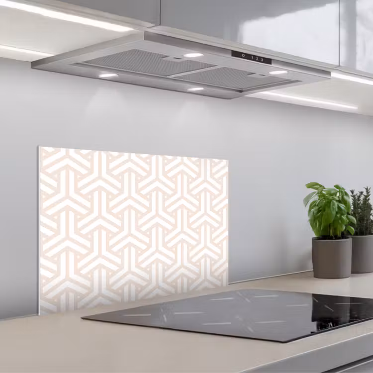 Geometrie - Lijn - Vorm - Patroon keuken achterwand spatscherm klein 900 -3d_schuin
