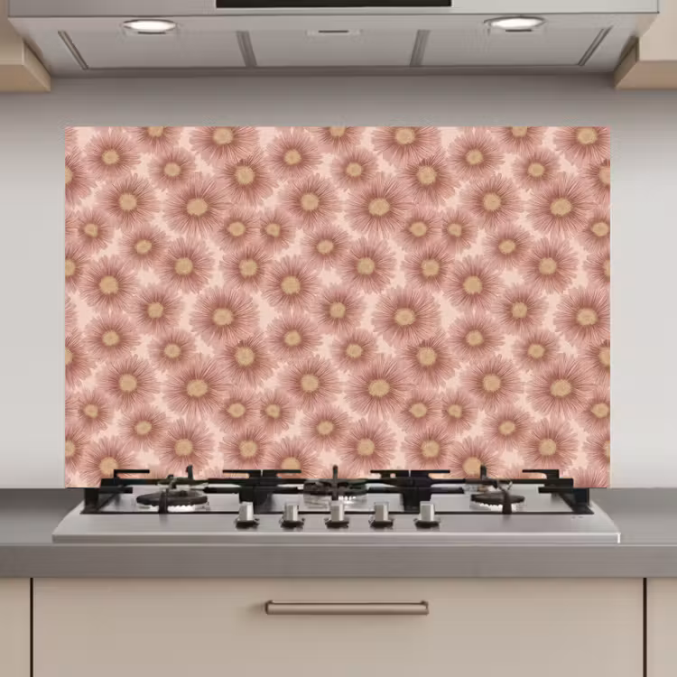 Gerbera - Bloemen - Roze keuken achterwand spatscherm klein 900 -3d_website
