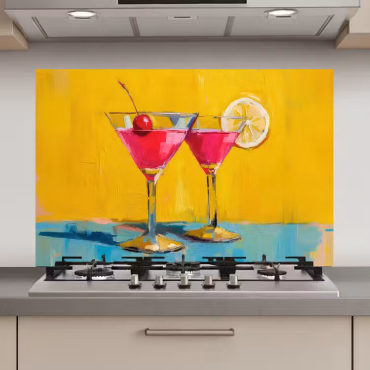 Glazen - Cocktail - Citroen - Kers keuken achterwand spatscherm klein -3d_website