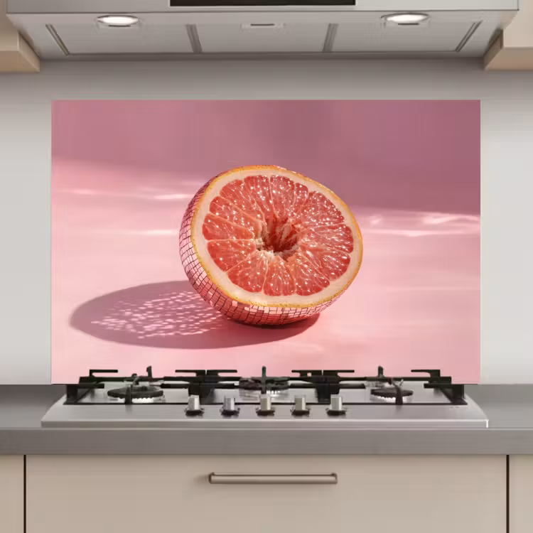Grapefruit - Roze - Disco - Shiny keuken achterwand spatscherm klein -3d_website