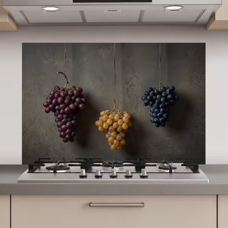Druiven - Kleurrijk - Muur keuken achterwand spatscherm klein -3d_website