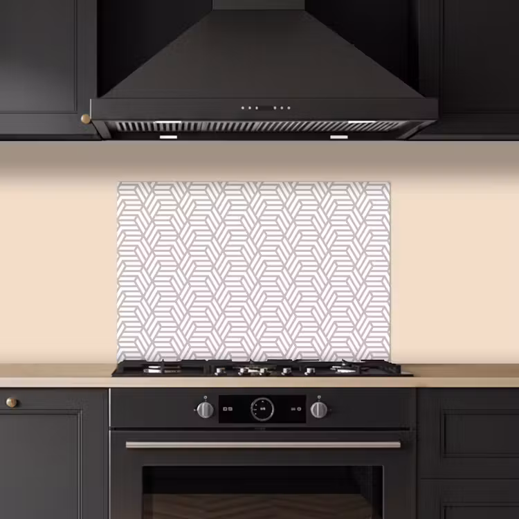 Grafisch - Patroon - Modern - Opvallend keuken achterwand spatscherm klein 900 -sfeer1