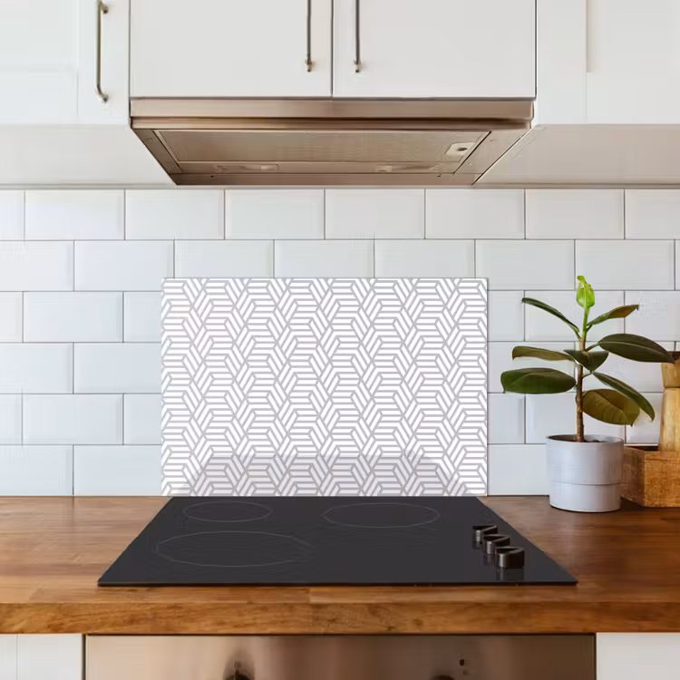 Grafisch - Patroon - Modern - Opvallend keuken achterwand spatscherm klein 900 -sfeer2