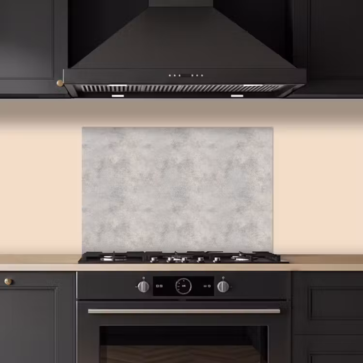 Grijs - Beton - Industrieel keuken achterwand spatscherm klein 900 -sfeer1