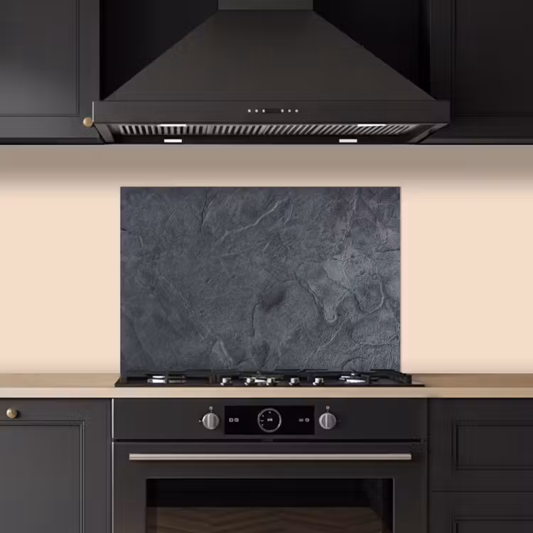 Grijs - Beton - Leisteen - Structuur - Retro keuken achterwand spatscherm klein -sfeer1