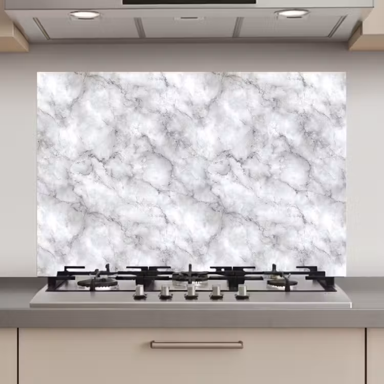 Grijs - Marmer - Klassiek - Aders keuken achterwand spatscherm klein 900 -3d_website