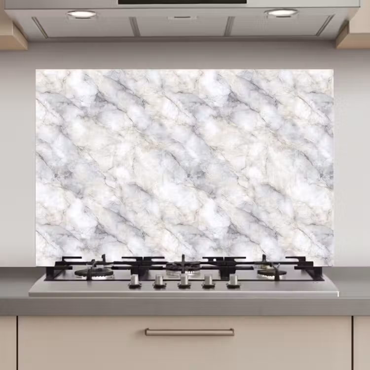 Grijs - Marmer - Gedetailleerd keuken achterwand spatscherm klein 900 -3d_website