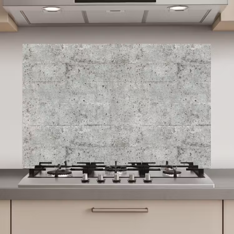 Grijs - Muur - Poriën keuken achterwand spatscherm klein 900 -3d_website
