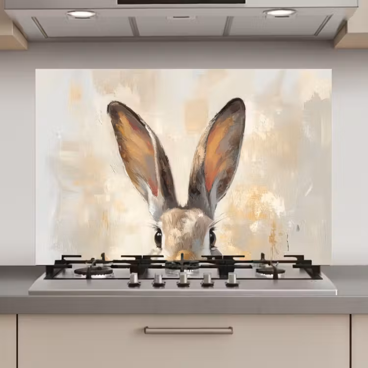 Haas - Oren - Bruin keuken achterwand spatscherm klein -3d_website