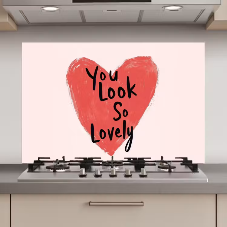 Hart - Rood - Valentijn keuken achterwand spatscherm klein -3d_website