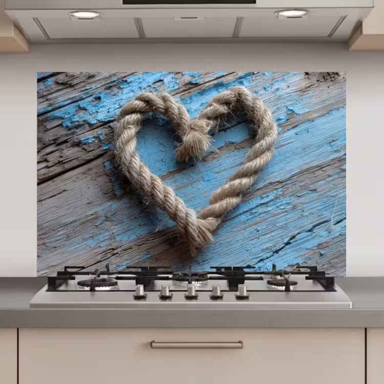 Hart - Touw - Hout - Rustiek keuken achterwand spatscherm klein -3d_website