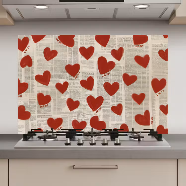Hartjes - Krant - Loveyou keuken achterwand spatscherm klein -3d_website