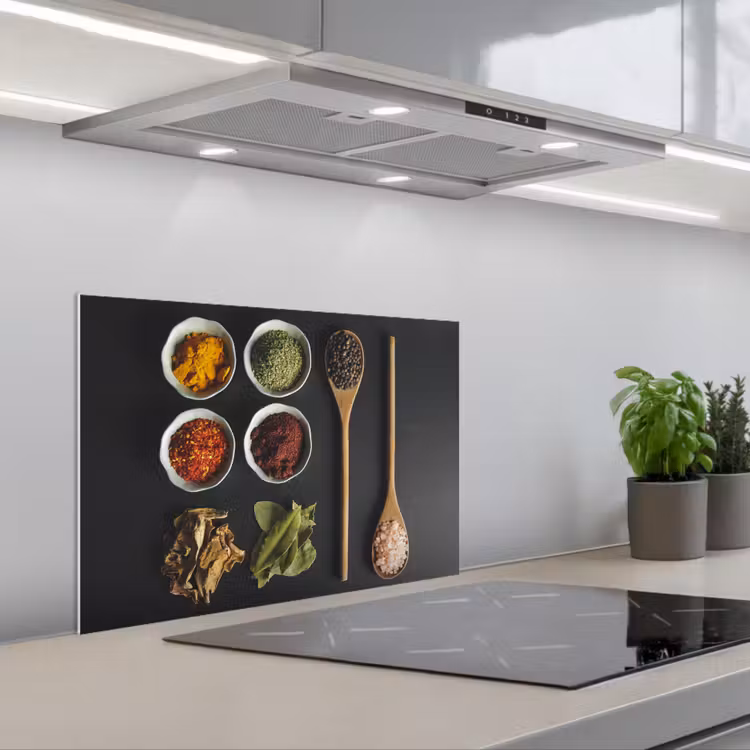 Kruiden Mozaïek keuken achterwand spatscherm klein -3d_schuin